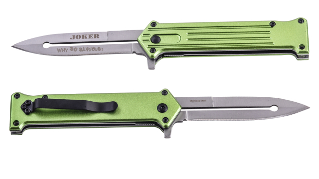 Зеленый складной нож Tac Force Joker Why So Serious (США) по лучшей цене