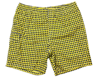 Желтые шорты мужские 555 Turnpike с мелким принтом