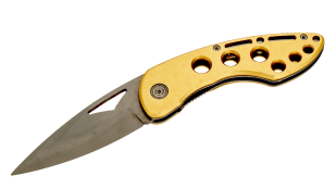 Желтый складной нож Spring Assisted Opening Folder
