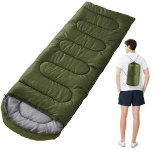 Тёплый спальный мешок 2.4 кг на спецоперацию (олива)