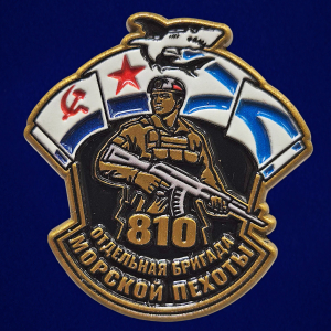 Значок "810 отдельная бригада" Морская пехота