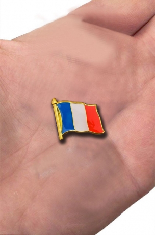 Значок "Флаг Франции" с доставкой