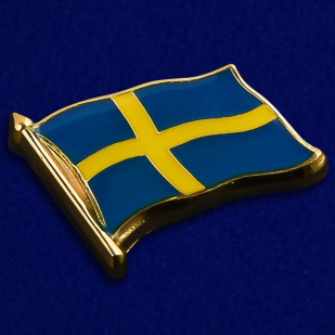 Купить значок "Флаг Швеции"