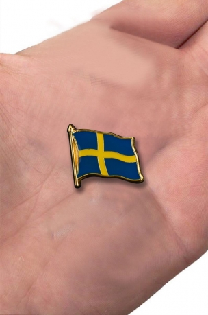 Значок "Флаг Швеции" с доставкой