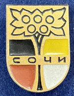 Значок город Сочи с гербом