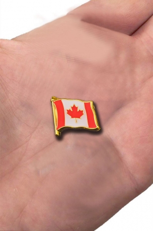 Значок "Канадский флаг" с доставкой