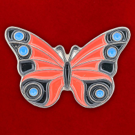 Значок "Красная бабочка"