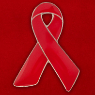 Значок "Ленточка борьбы со СПИД"
