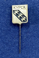 Значок на иголке город Курск с гербом