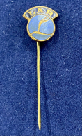 Значок на иголке LAR голубая эмаль