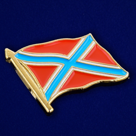 Значок "Боевой флаг Новороссии" - общий вид