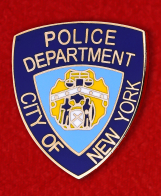 Значок полиции США "Департамент Нью-Йорка"