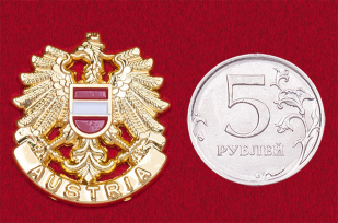 Значок с гербом Австрии (для портмоне, золото)
