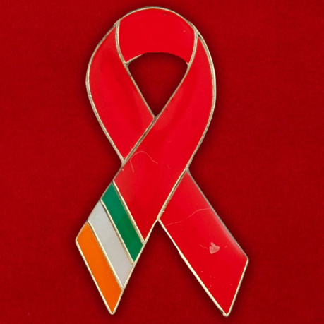 Значок солидарности с проблемой СПИД в Ирландии