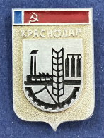 Значок Советский герб города Краснодар