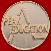 Значок студенческой программы развития Peak Education