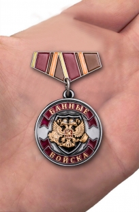 Мини-копия медали "Ветеран Банных войск" с доставкой