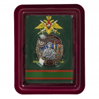 Знак "36 Сухумский пограничный отряд" в футляре из флока