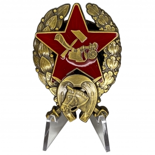 Знак Красного командира-кавалериста РККА (1918-1922) на подставке