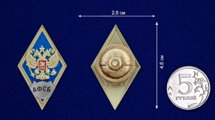 Знак об окончании Академии ФСБ России - размер