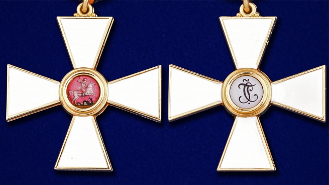 Знак ордена Святого Георгия 2 степени - аверс и реверс
