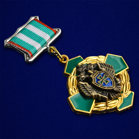 Знак отличия "За заслуги в пограничной службе" 1 степени ПС ФСБ-вид под углом