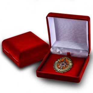 Знак Отличник спасательных воинских формирований в футляре