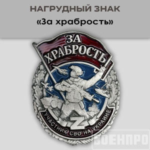 Знак "За храбрость" участнику боевых действий